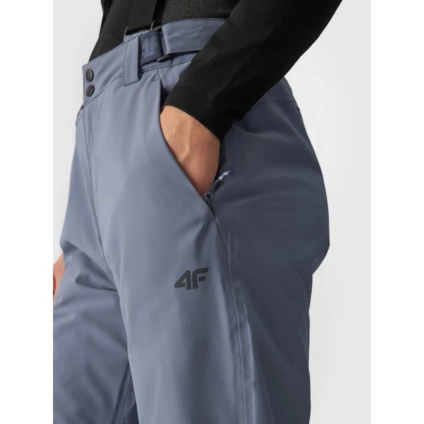 Spodnie narciarskie męskie na szelkach TFTRM0756 4F - denim