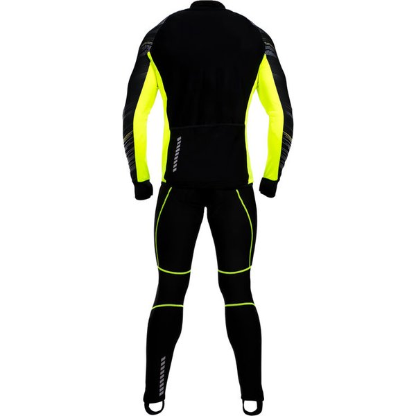 Bluza rowerowa ocieplana SR0038 Stanteks - czarno-zielona