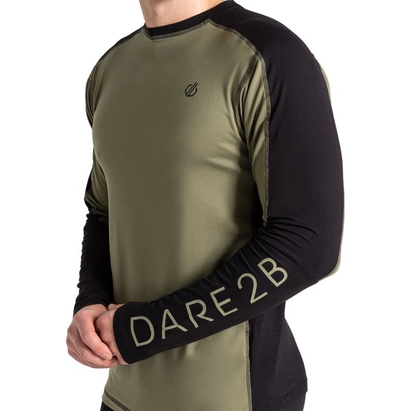 Bielizna termoaktywna męska Exchange IV Baselayer Set Dare2B - olivine green/black