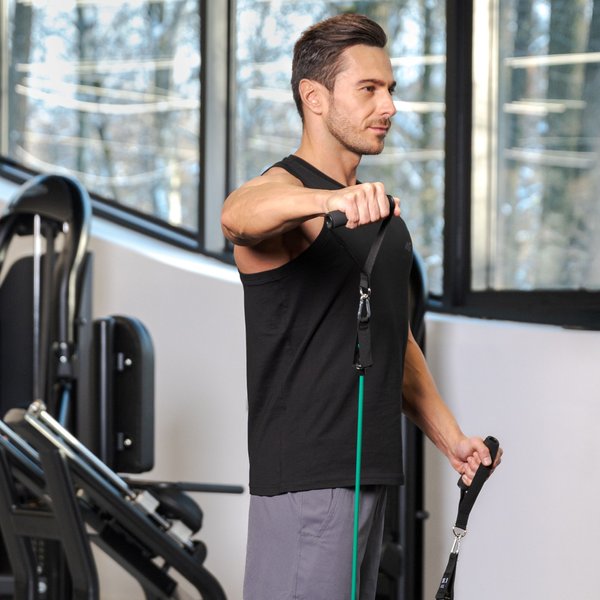 Zestaw ekspanderów gumowych do ćwiczeń 5szt Gymtek - czarne