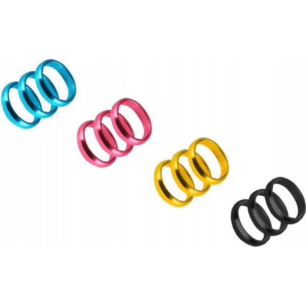 Zestaw pierścieni do shaftów Supergrip 3szt. Harrows - różowy