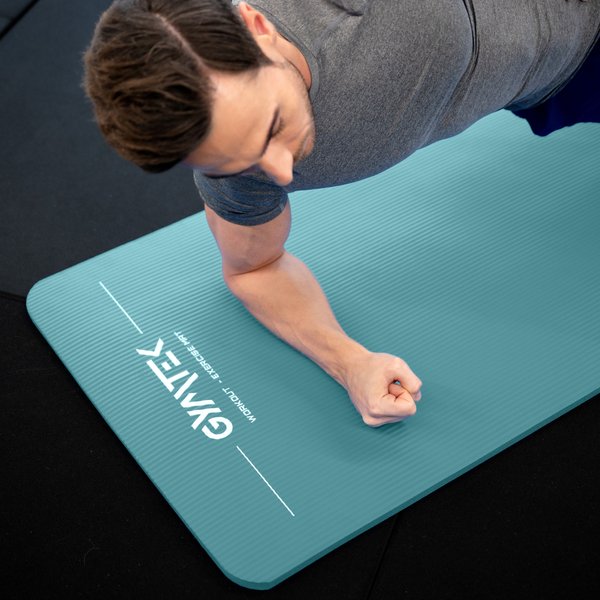 Mata do ćwiczeń, jogi NBR 1,5cm Gymtek - miętowa