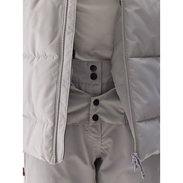 Kurtka narciarska damska TTJAF573 4F - chłodny jasny szary