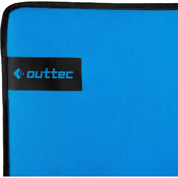 Mata, leżak plażowy z oparciem, składany Outtec - niebieska