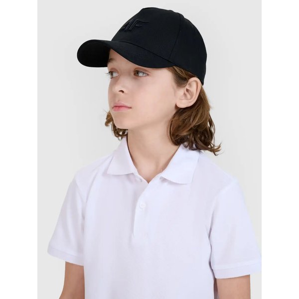 Koszulka chłopięca polo TPTSU513 4F - biały