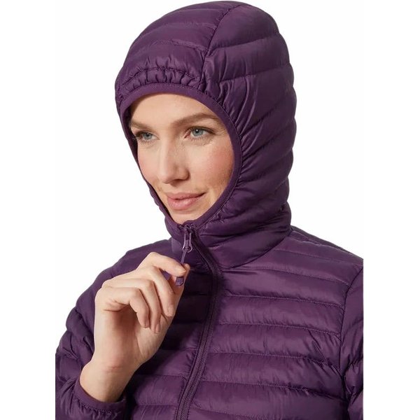 Kurtka puchowa damska Sirdal Hooded Insulator Helly Hansen - fioletowa