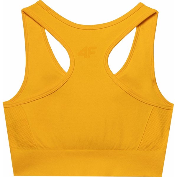Biustonosz sportowy damski 4FWSS24USBAF116 4F - pomarańcz