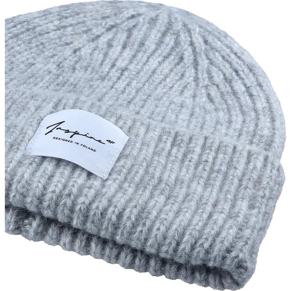 Czapka ACAPF454 4F - chłodny jasny szary melanż