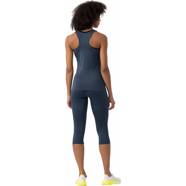 Legginsy damskie 4FAW23TFTIF152 4F - denim