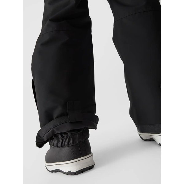 Spodnie narciarskie dziewczęce na szelkach TFTRF664 4F - głęboka czerń