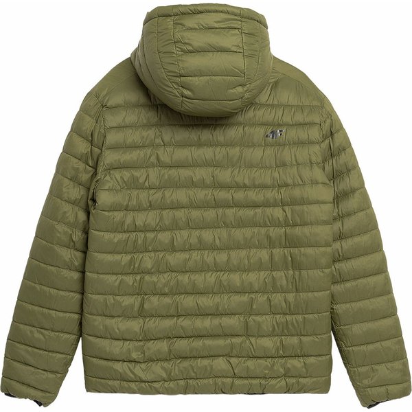 Kurtka puchowa dwustronna męska 4FAW23TDJAM242 4F - soczysta zieleń