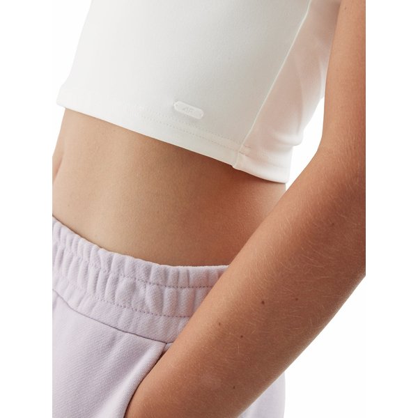 Top damski 4FAW23TTSHF0905 4F - kremowy