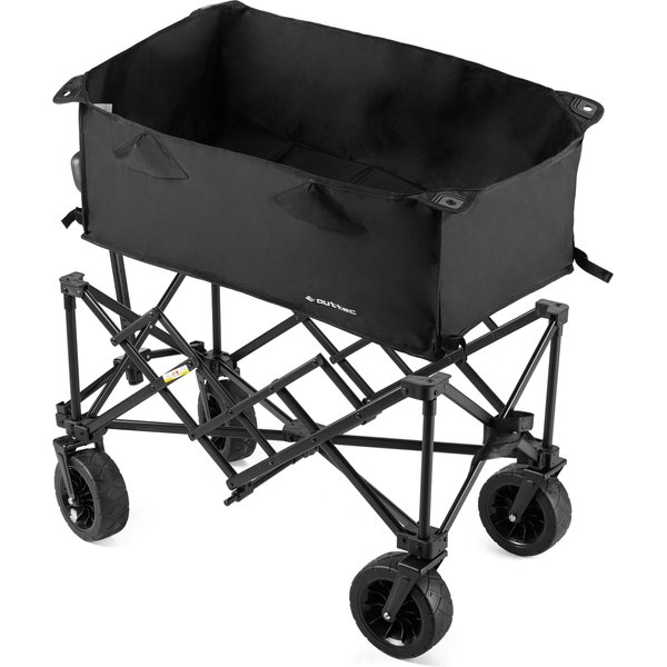 Wózek turystyczny, składany gumowe koła BlackRover 100L Outtec