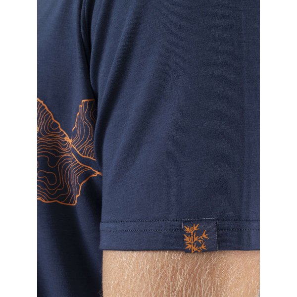 Koszulka męska Lenta Bamboo Viking - granatowa