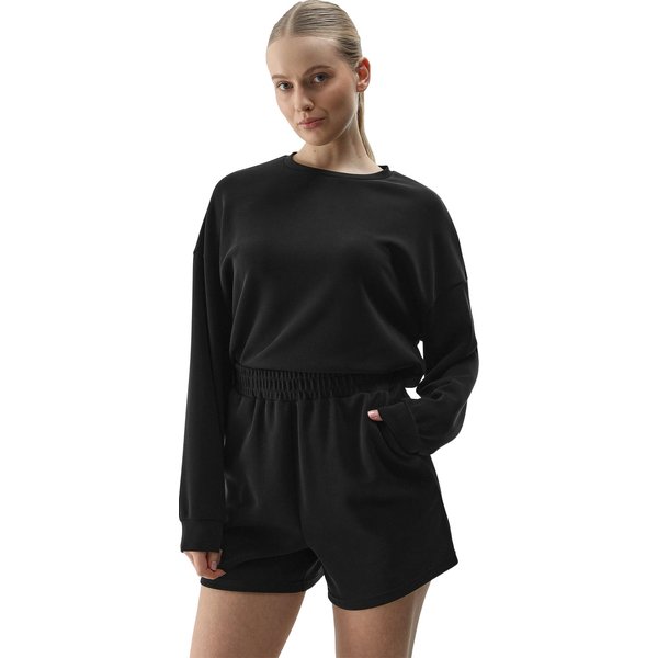 Spodenki damskie 4FWSS24TSHOF324 4F - głęboka czerń