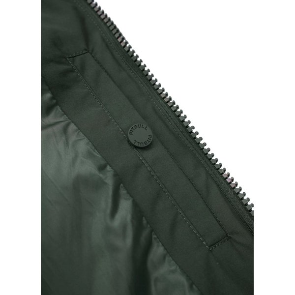Kurtka męska Burnt Quilted Hooded Jacket Pitbull West Coast - Dark Olive