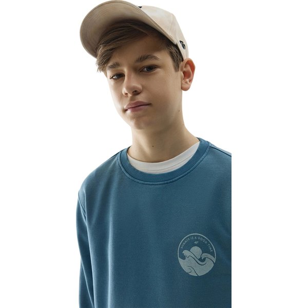 Bluza chłopięca 4FJWSS24TSWSM0936 4F - denim