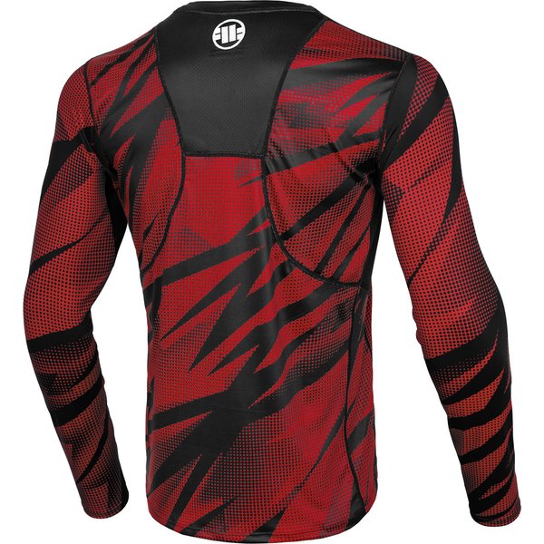 Longsleeve męski Mesh Performance Pro Plus Dot Camo 2 Pitbull West Coast - czarna/czerwona