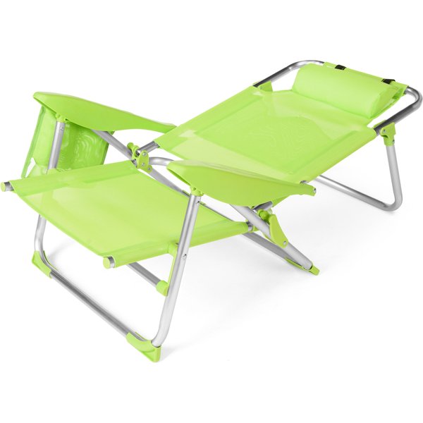 Krzesło plażowe z funkcją leżaka Sun Lite 2w1 Outtec - lime