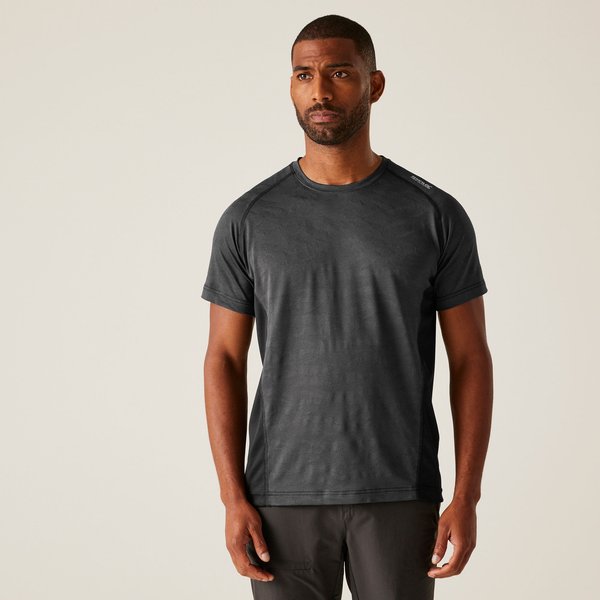 Koszulka męska Corballis II Regatta - Ash/Black