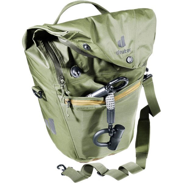Torba rowerowa Mainhattan 17+10L Deuter - khaki-clay