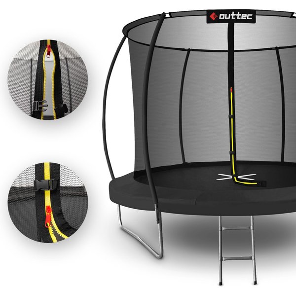 Trampolina Pumpkin 366cm 12ft Outtec - czarna