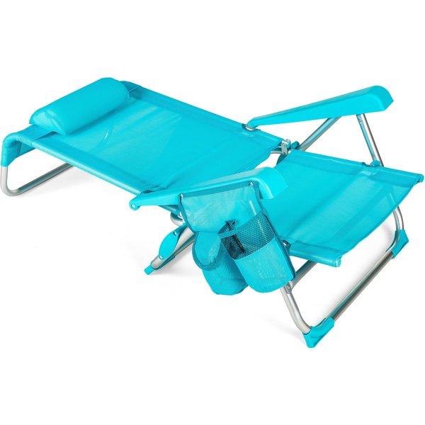 Krzesło plażowe z funkcją leżaka Sun Flex 2w1 Outtec - turkusowe