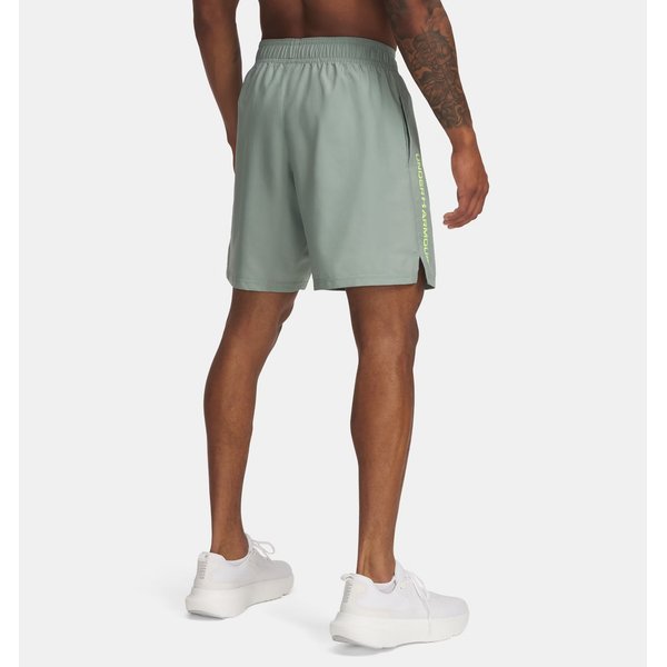 Spodenki męskie Woven Under Armour - Silica Green / High Vis Yellow