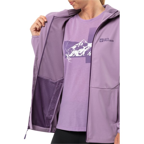 Kurtka damska Feldberg Hoody Jack Wolfskin - fioletowa
