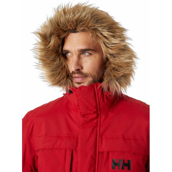 Kurtka męska, parka Nordsjo Parka Helly Hansen - red