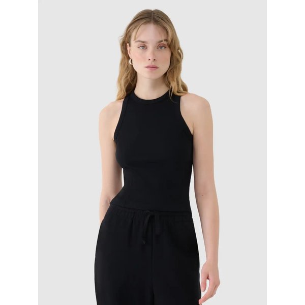 Bezrękawnik damski TSLEF119 4F - głęboka czerń