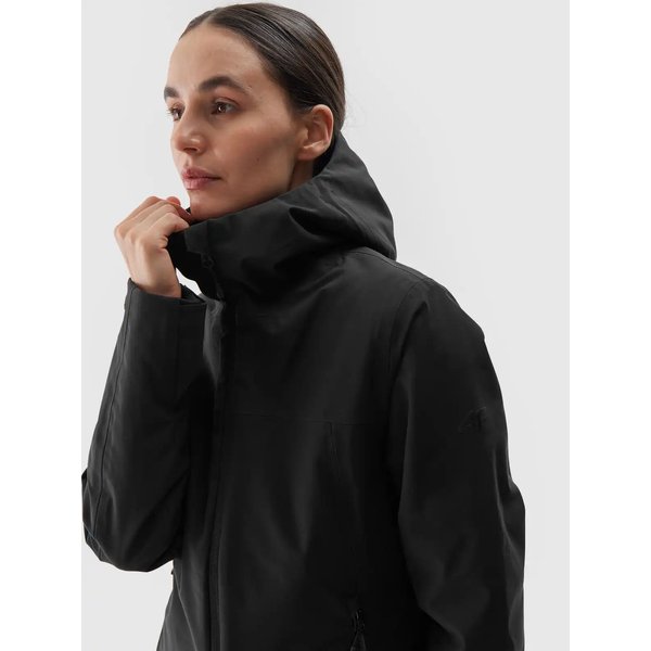 Kurtka narciarska damska TTJAF572 4F - głęboka czerń