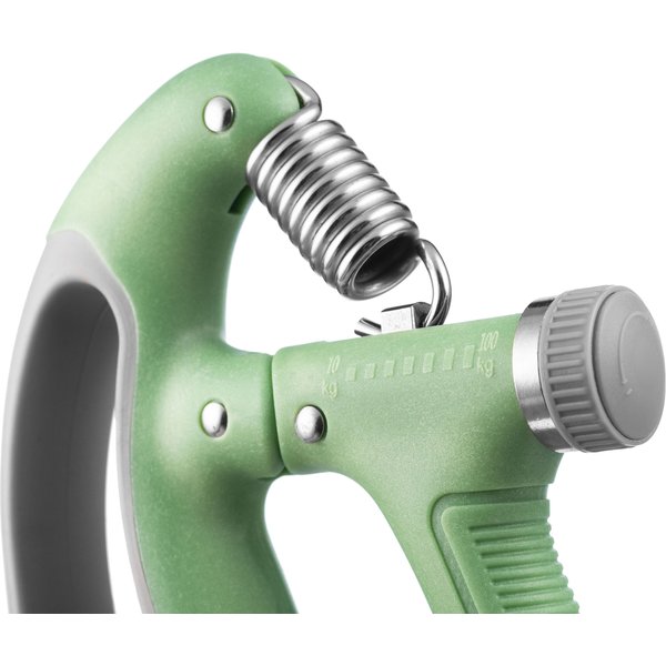 Ściskacz do rąk z regulacją siły i licznikiem 10-100kg Gymtek - zielony