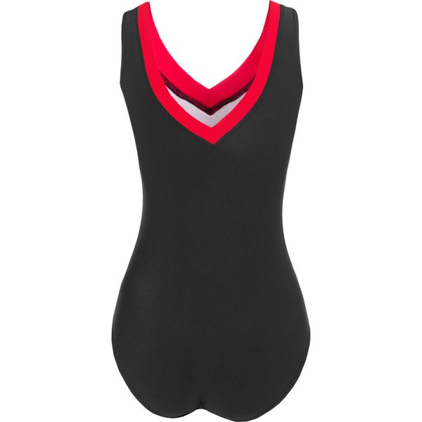 Strój kąpielowy damski Angie Crowell - czarno-różowy