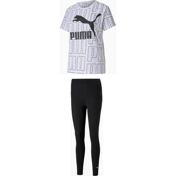 Komplet treningowy damski AOP Logo Print Essentials Puma