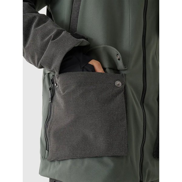 Kurtka snowboardowa męska TTJAM511 4F - khaki