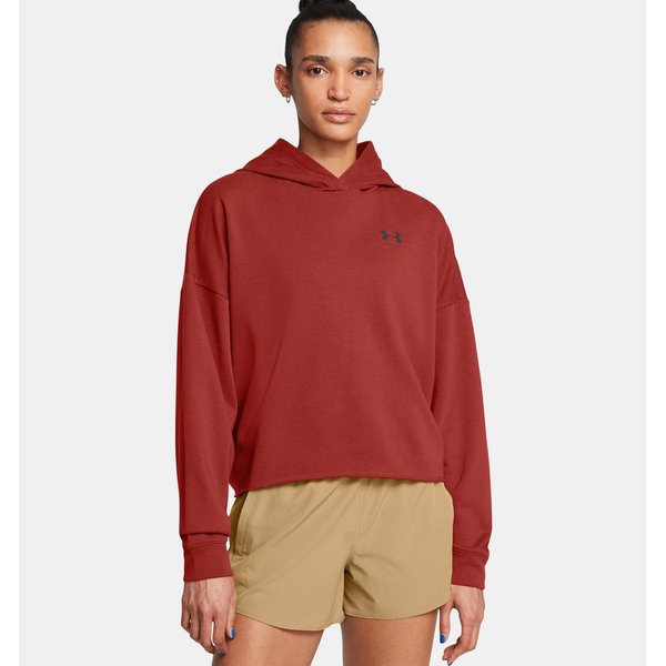 Bluza damska Rival Terry Hoodie Under Armour - Earthen Orange/Black
