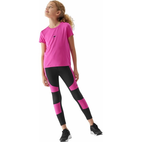 Koszulka dziewczęca 4FJAW23TFTSF433 4F - fuksja