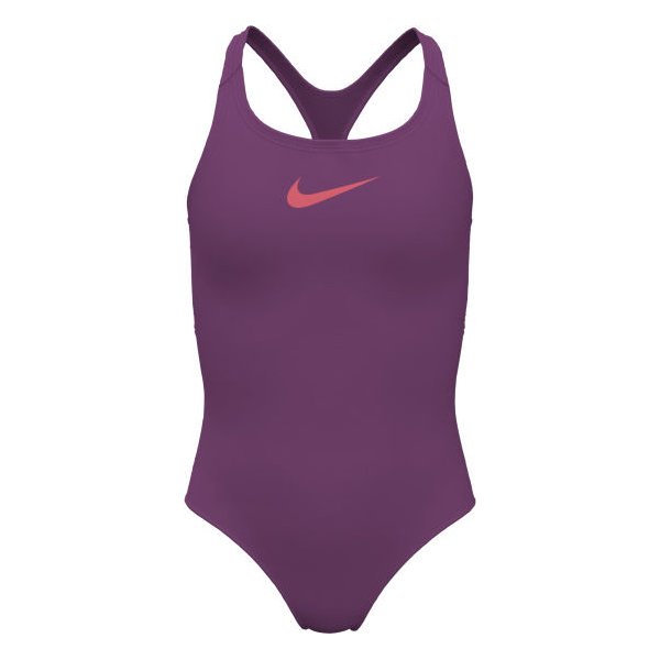 Strój kąpielowy dziewczęcy Racerback Nike Swim - Hot Fuchsia