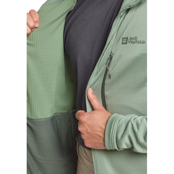 Polar męski Kolbenberg Hooded Fz Jack Wolfskin - eucalyptus