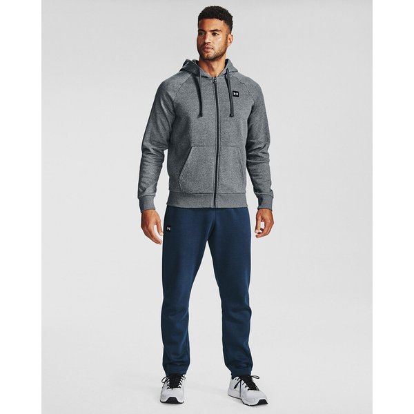 Bluza męska Rival Fleece Full Zip Hoodie Under Armour - szary melanż