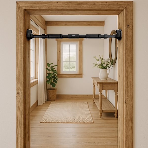 Drążek rozporowy do podciągania 70-100cm Gymtek - czarny