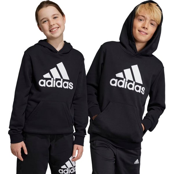 Bluza juniorska Big Logo Essentials Cotton Hoodie Adidas - czarna