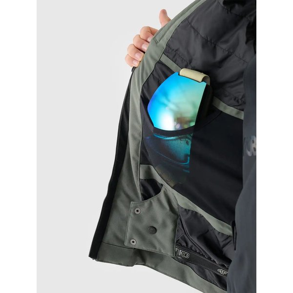 Kurtka snowboardowa męska TTJAM511 4F - khaki