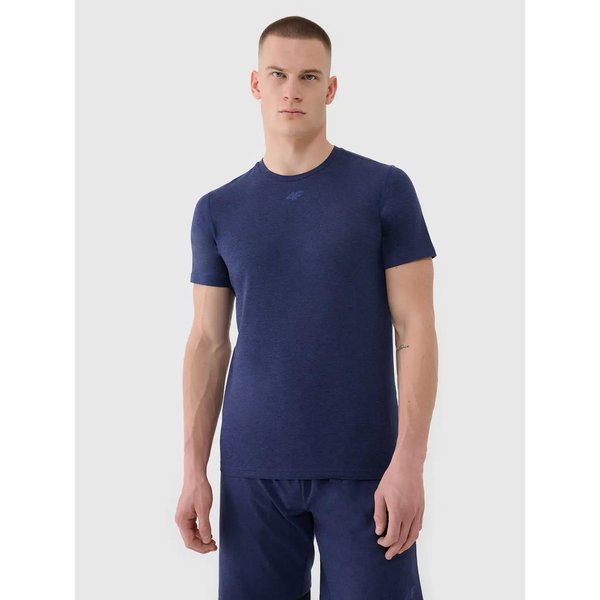 Koszulka męska TFTSM1344 4F - ciemny granat melanż