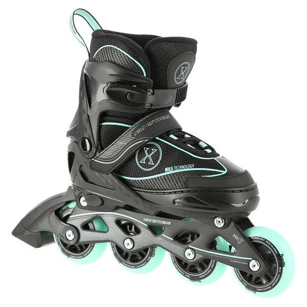 Rolki NA11008 Nils - czarno-miętowe