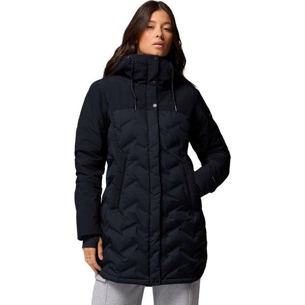 Płaszcz puchowy damski Mountain Croo III Mid Down Columbia - Black