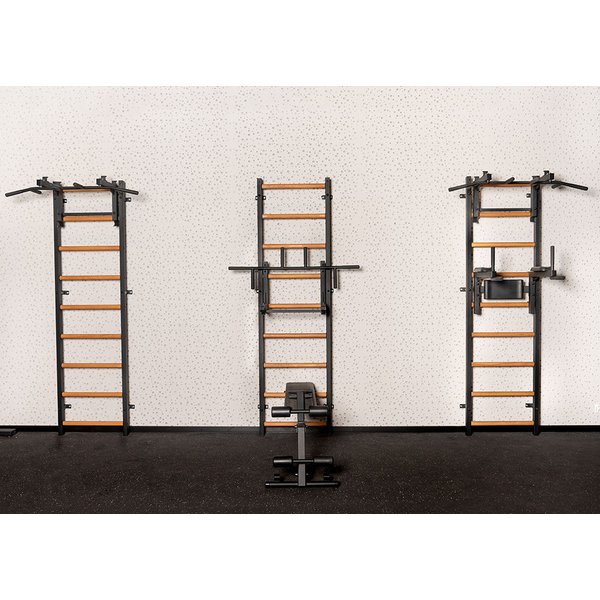 Drabinka gimnastyczna z drążkiem 731 BenchK - czarna