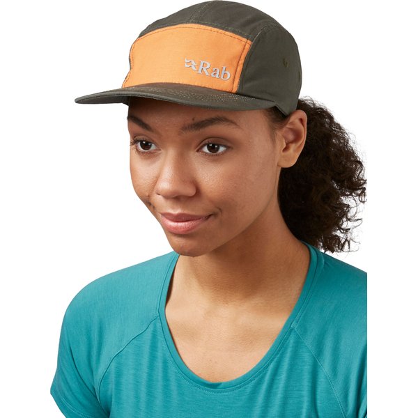 Czapka z daszkiem Venant 5 Panel Rab - Graphene/Marmalade