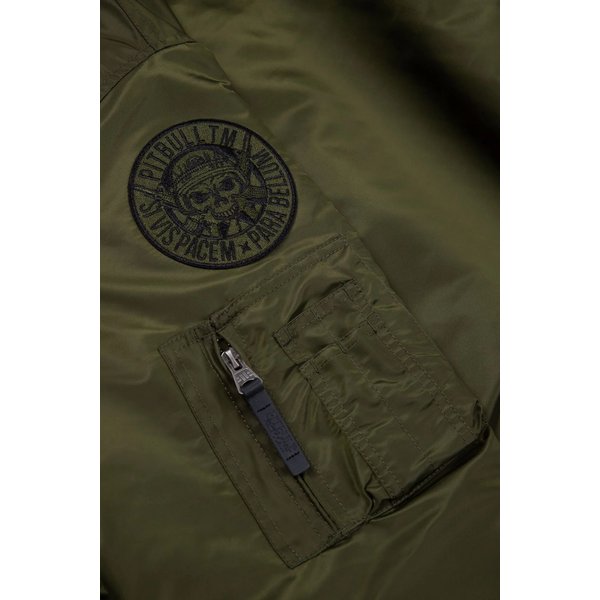 Kurtka męska Harvest Hooded Bomber Jacket Pitbull West Coast - olive